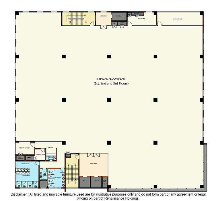 renaissance firstface technology park Typical Floor Plan